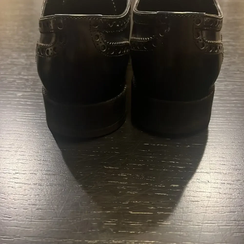 Louis Vuitton Men's Black and Navy Oxford Dress Shoes size 9.5 fits 10.5